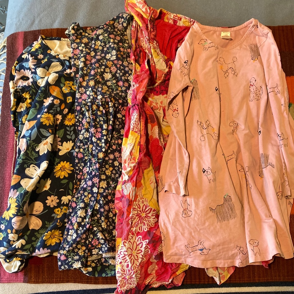 bundle of girls cotton dresses